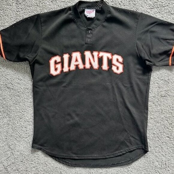 MLB Giants Pullover Embroidered Shirt - Size L - Majestic Diamond Collection GUC - Picture 1 of 6